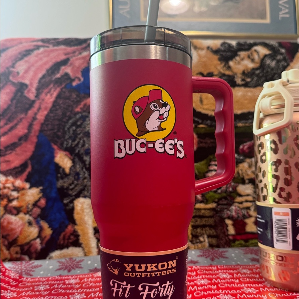 Buc-ees Red Insulated Tumbler 40 Fl. Oz.